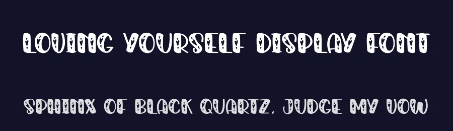 Loving Yourself Display Font by creativeletter — Display Font — thumbnail 2