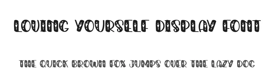 Loving Yourself Display Font by creativeletter — Display Font