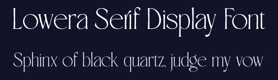 Lowera Serif Display Font by hishand studio — Display Font — thumbnail 2