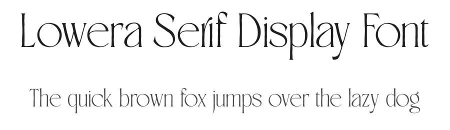 Lowera Serif Display Font by hishand studio — Display Font