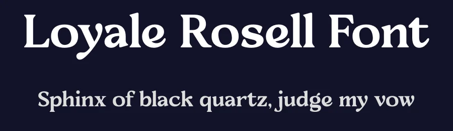 Loyale Rosell Font by timelesstype.co — Display Font — thumbnail 2