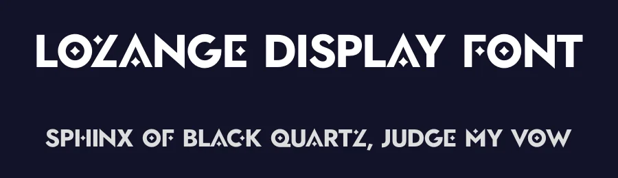 Lozange Display Font by RC graphics — Display Font — thumbnail 2