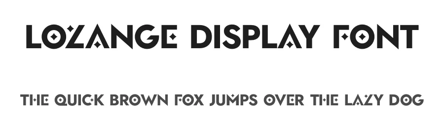 Lozange Display Font by RC graphics — Display Font