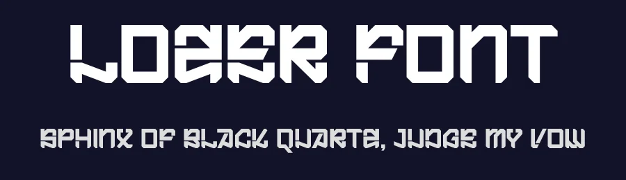 Lozer Font by Marvadesign — Display Font — thumbnail 2