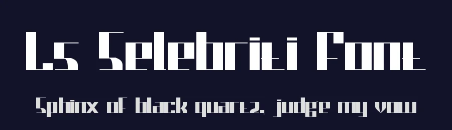 Ls Selebriti Font by Letternesia studio — Sans Serif Font — thumbnail 2