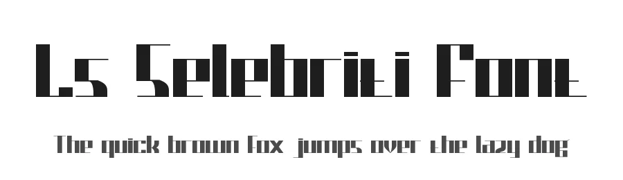 Ls Selebriti Font by Letternesia studio — Sans Serif Font