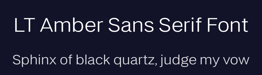 LT Amber Sans Serif Font by LyonsType — Sans Serif Font — thumbnail 2