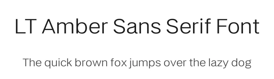 LT Amber Sans Serif Font by LyonsType — Sans Serif Font