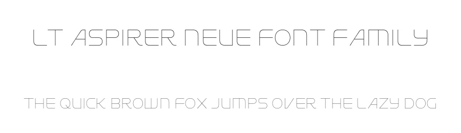 LT Aspirer Neue Font Family by LyonsType — Display Font