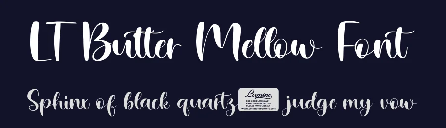 LT Butter Mellow Font by Luminotype — Script Handwritten Font — thumbnail 2