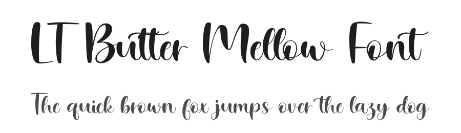 LT Butter Mellow Font by Luminotype — Script Handwritten Font