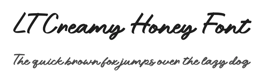 LT Creamy Honey Font by Luminotype — Script Handwritten Font