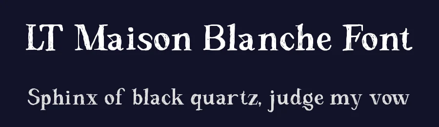 LT Maison Blanche Font by Luminotype — Serif Font — thumbnail 2