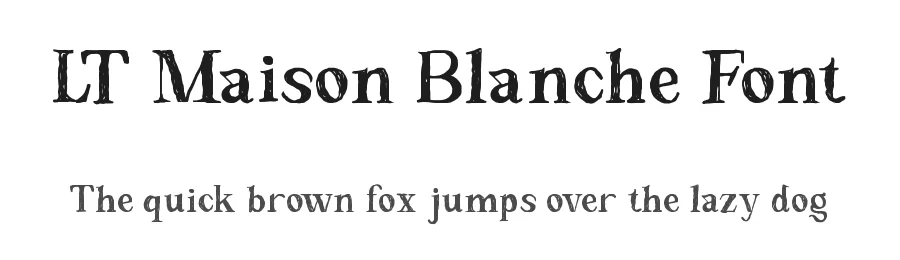 LT Maison Blanche Font by Luminotype — Serif Font