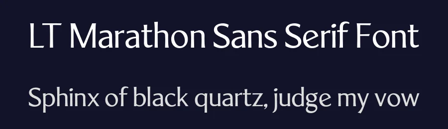 LT Marathon Sans Serif Font by LyonsType — Sans Serif Font — thumbnail 2