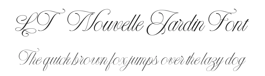 LT Nouvelle Jardin Font by Luminotype — Script Handwritten Font