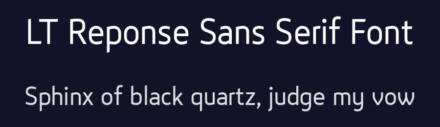LT Reponse Sans Serif Font by Daniel Lyons — Sans Serif Font — thumbnail 2