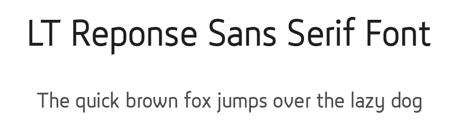 LT Reponse Sans Serif Font by Daniel Lyons — Sans Serif Font
