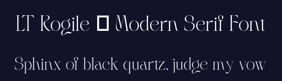 LT Rogile – Modern Serif Font by Luminotype — Script Handwritten Font — thumbnail 2