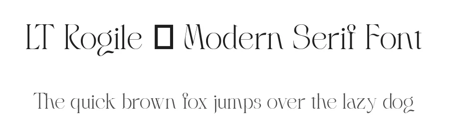 LT Rogile – Modern Serif Font by Luminotype — Script Handwritten Font