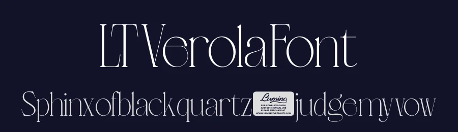 LT Verola Font by Luminotype — Serif Font — thumbnail 2