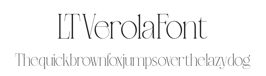 LT Verola Font by Luminotype — Serif Font