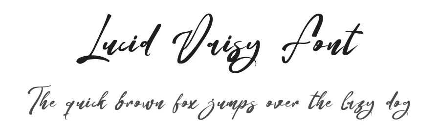 Lucid Daisy Font by glorytype — Script Handwritten Font
