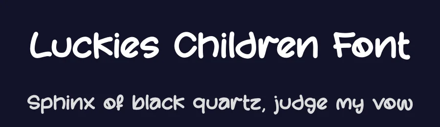 Luckies Children Font by letterfabric — Script Handwritten Font — thumbnail 2