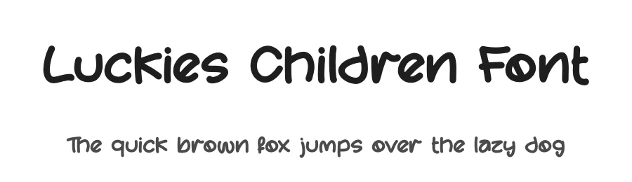 Luckies Children Font by letterfabric — Script Handwritten Font