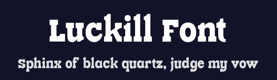 Luckill Font by roomspace.cl — Serif Font — thumbnail 2