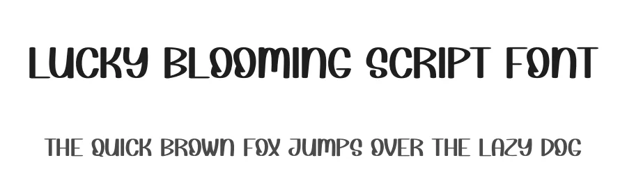 Lucky Blooming Script Font by andikastudio — Script Handwritten Font