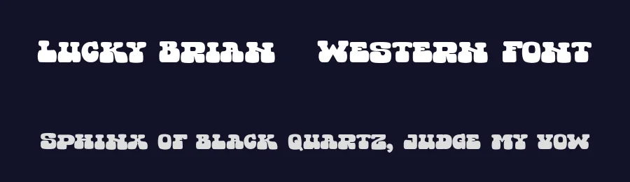Lucky Brian – Western Font by Beary Type Studio — Display Font — thumbnail 2