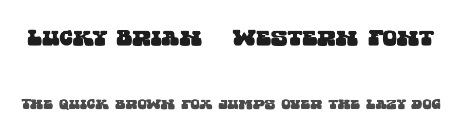 Lucky Brian โ Western Font by Beary Type Studio โ Display Font