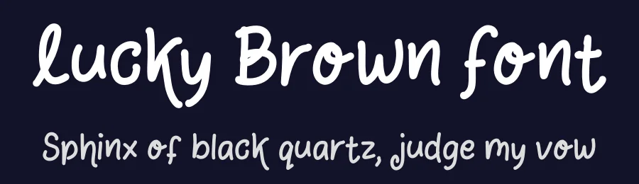 Lucky Brown Font by enxyclo — Script Handwritten Font — thumbnail 2