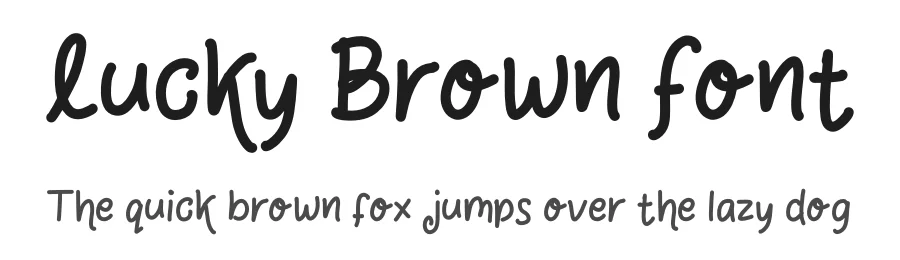 Lucky Brown Font by enxyclo — Script Handwritten Font