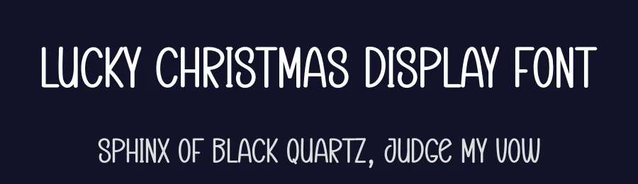 Lucky Christmas Display Font by creativeletter — Display Font — thumbnail 2