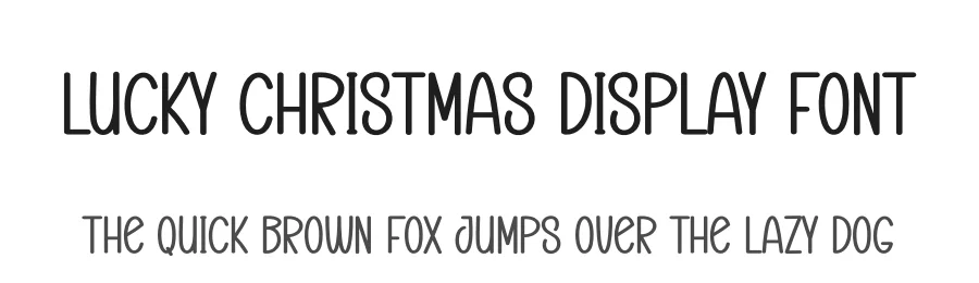 Lucky Christmas Display Font by creativeletter — Display Font
