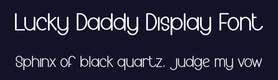 Lucky Daddy Display Font by creativeletter — Display Font — thumbnail 2