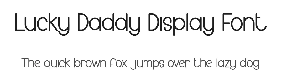Lucky Daddy Display Font by creativeletter — Display Font