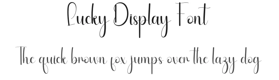 Lucky Display Font by andikastudio — Script Handwritten Font