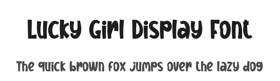 Lucky Girl Display Font by creativeletter — Display Font