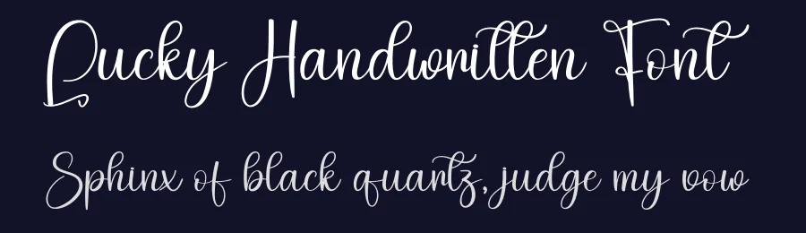 Lucky Handwritten Font by creativeletter — Script Handwritten Font — thumbnail 2