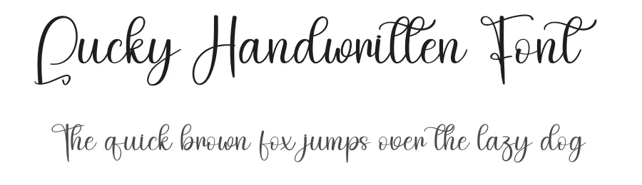 Lucky Handwritten Font by creativeletter — Script Handwritten Font
