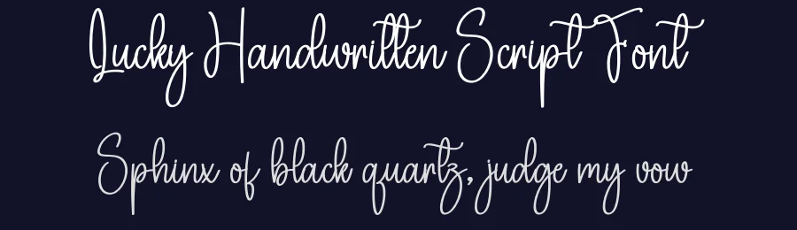 Lucky Handwritten Script Font by creativeletter — Script Handwritten Font — thumbnail 2