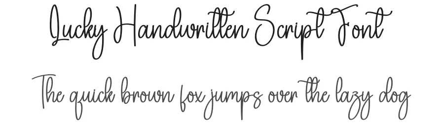 Lucky Handwritten Script Font by creativeletter — Script Handwritten Font