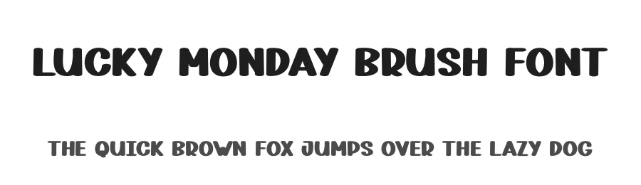 Lucky Monday Brush Font by andikastudio — Display Font
