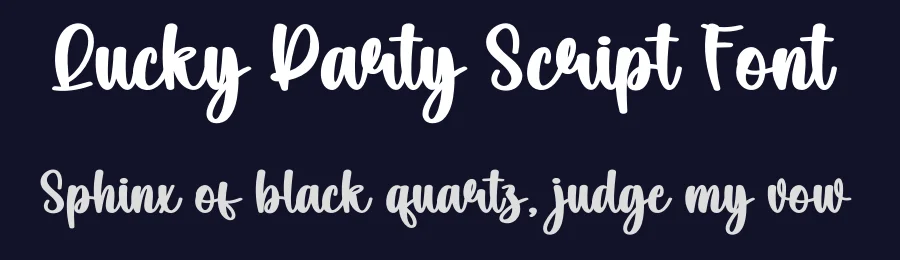 Lucky Party Script Font by creativeletter — Script Handwritten Font — thumbnail 2