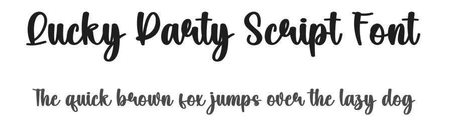 Lucky Party Script Font by creativeletter — Script Handwritten Font
