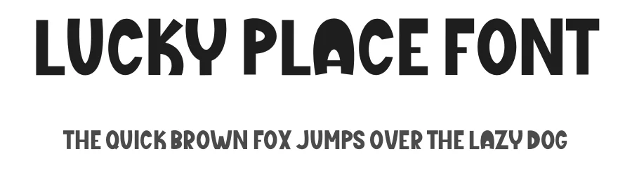 Lucky Place Font by FreshType INK — Display Font