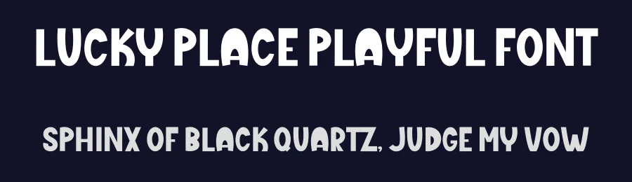 Lucky Place Playful Font by freshtypeink — Display Font — thumbnail 2